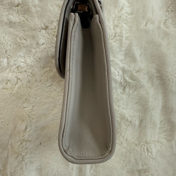 Rebecca Minkoff Grey Quilted Studded Crossbody Mini Chain Bag - Picture 13 of 14